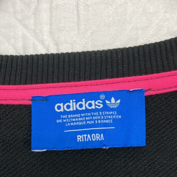 Adidas Rita Ora Women's Black Sweatshirt with Multicolor Sheer Accents - Picture 6 of 16